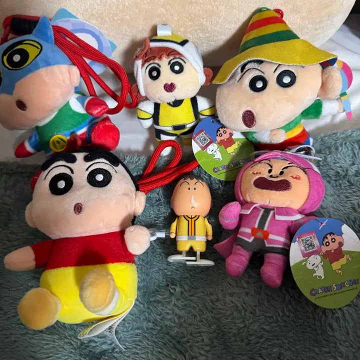 [BUNJANG] Crayon Shin-chan Crayon Shin-chan Doll Keychain Set New / 택달린새제품 짱구는 못말려 인형 키링세트 다드립니다