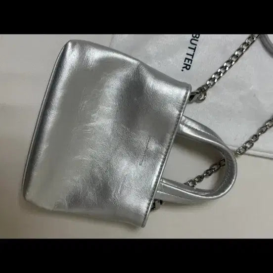 [BUNJANG] Somewhere Better Silver Mini Toast Bag / 썸웨어버터 실버 미니 토스트백