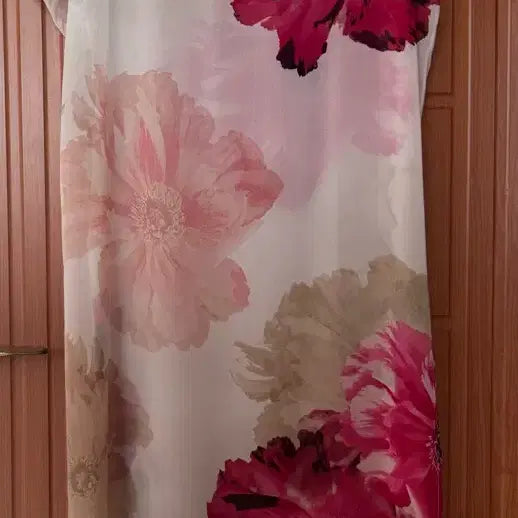[BUNJANG] Calvin Klein Flower Print Long Dress / 캘빈클라인 플라워 프린트 원피스