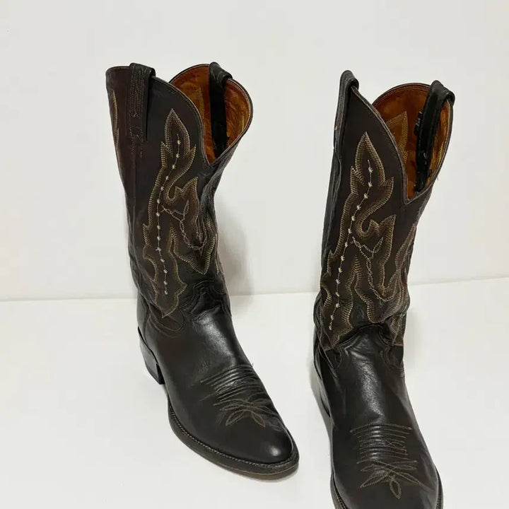 [BUNJANG] Justin 2753 Vintage Western Boots Dark Brown / US10)JUSTIN 저스틴 2753 빈티지 웨스턴 부츠 다크 브라운