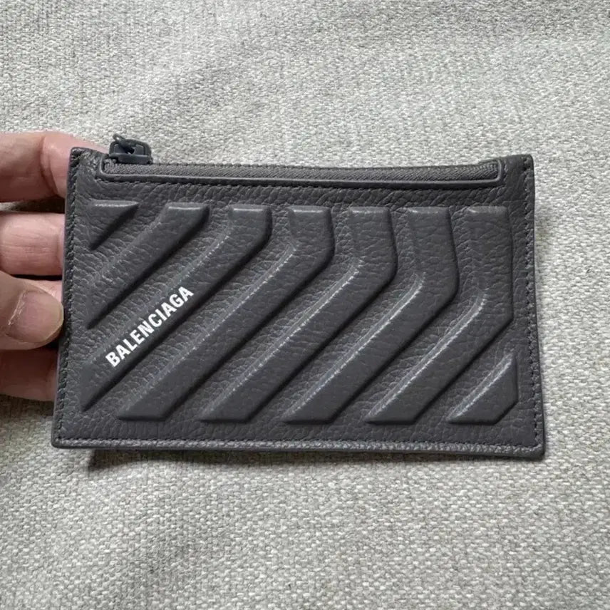 [SOLD OUT] 발렌시아가 레더 카시노 카드지갑 그레이