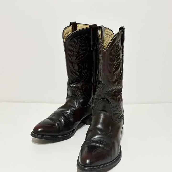 [BUNJANG] Mason Vintage Western Cowboy Boots Burgundy / US10)Mason 메이슨 빈티지 웨스턴 카우보이 부츠 버건디 컬러