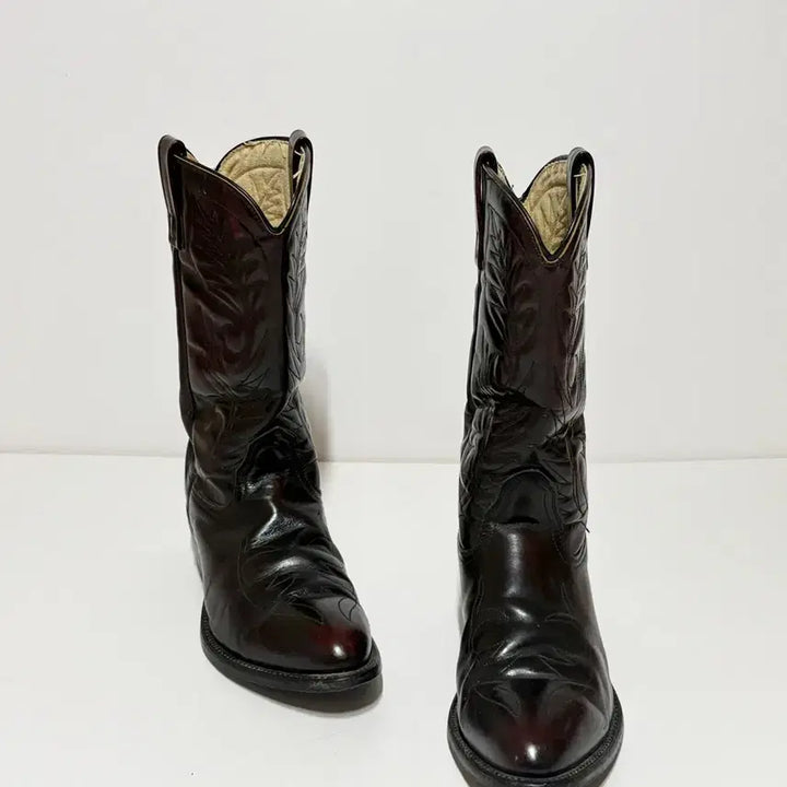 [BUNJANG] Mason Vintage Western Cowboy Boots Burgundy / US10)Mason 메이슨 빈티지 웨스턴 카우보이 부츠 버건디 컬러