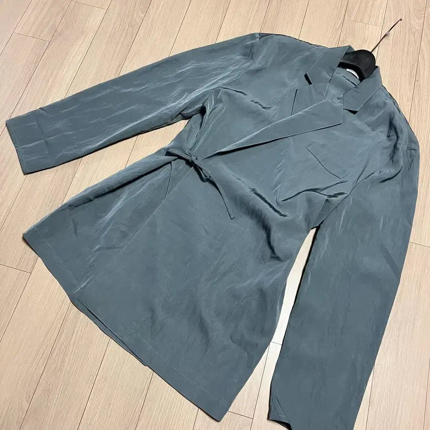 [BUNJANG] Fresh Label Relaxed Fit Loose Jacket - Grayish Blue / 프레쉬라벨 느낌셋업 자켓 그레이시블루 바스락봄여름랩루즈핏 오피스룩 출근룩