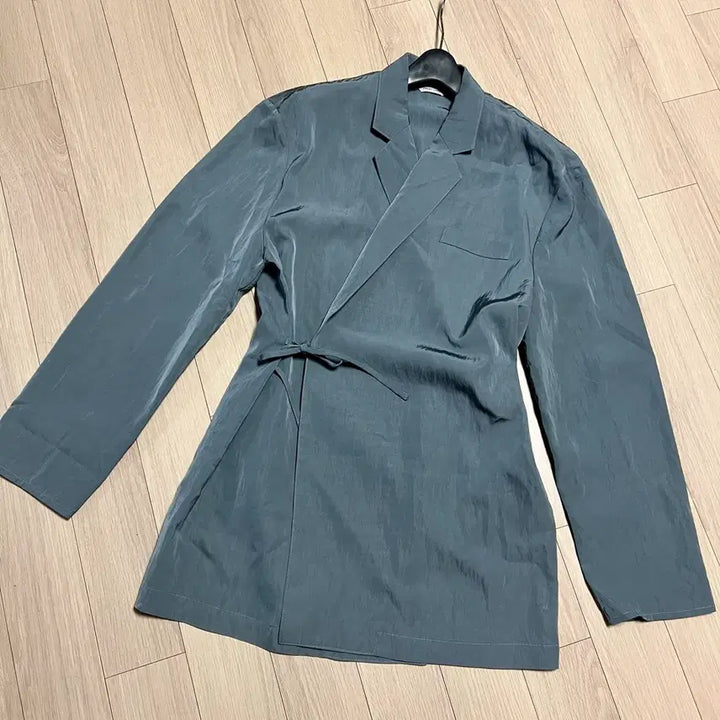 [BUNJANG] Fresh Label Relaxed Fit Loose Jacket - Grayish Blue / 프레쉬라벨 느낌셋업 자켓 그레이시블루 바스락봄여름랩루즈핏 오피스룩 출근룩