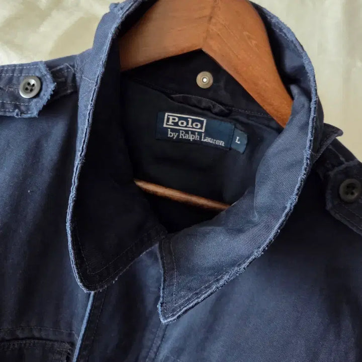 [BUNJANG] 90s Polo Ralph Lauren Cotton Field Jacket Navy L / 90s 폴로 랄프로렌 코튼 필드 자켓 네이비 L