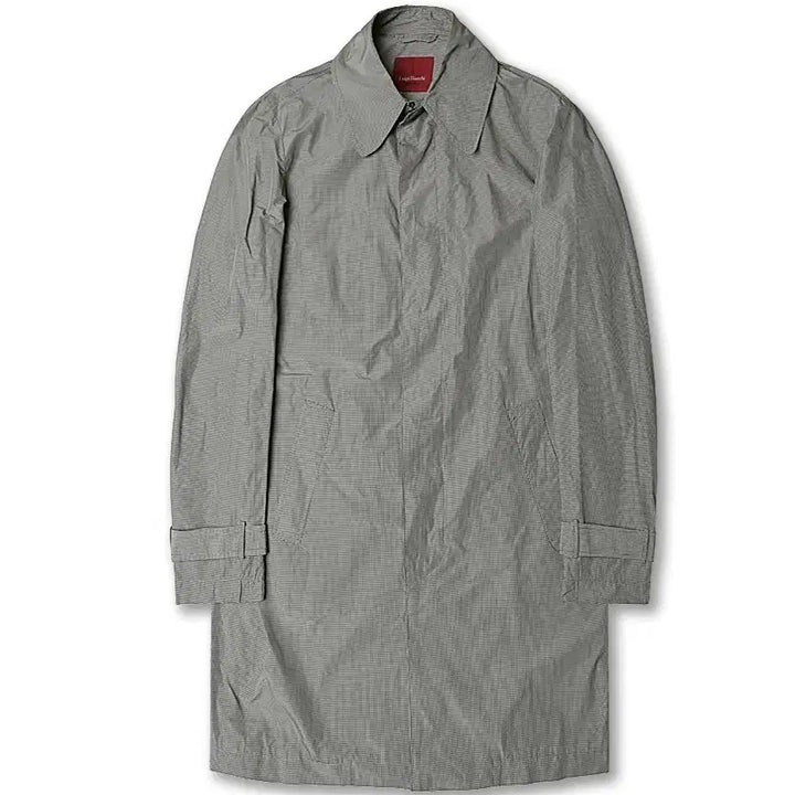 [BUNJANG] Luigi Bianchi Mantova Small Gingham Check Business Classic Poly Coat / 루이지 비앙키 만토바 [Luigi Bianchi Mantova]  코트