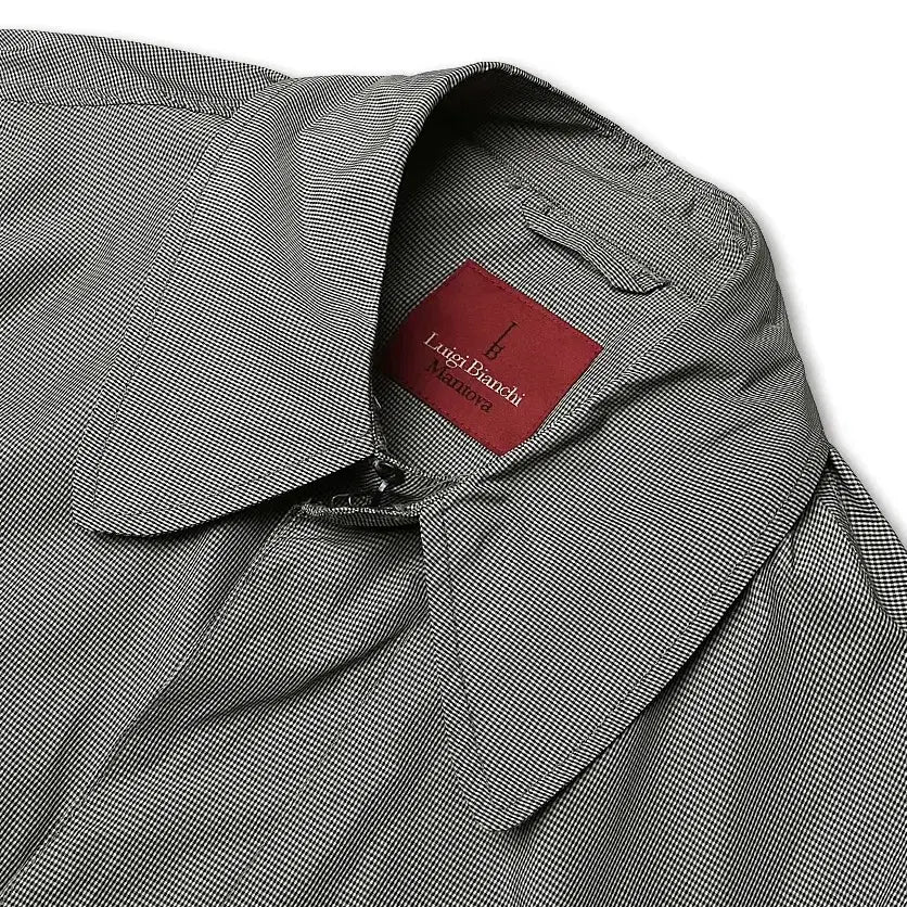 [BUNJANG] Luigi Bianchi Mantova Small Gingham Check Business Classic Poly Coat / 루이지 비앙키 만토바 [Luigi Bianchi Mantova]  코트