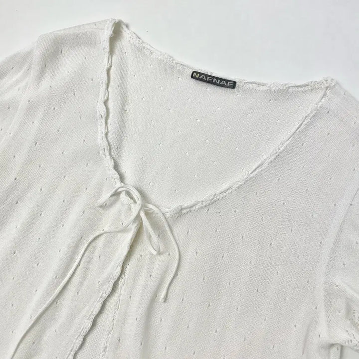[BUNJANG] NAPNAP Morigirl Summer Short-Sleeve Cardigan 90 / NAPNAP 나프나프 모리걸 여름 반팔 가디건 90