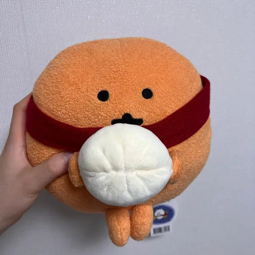[BUNJANG] Nongdamgom Damgomi Mole Croquette Red Scarf Steamed Bun Plush Toy / 농담곰 담곰이 두더지 고로케 빨간머플러 호빵 찐빵 중형 인형