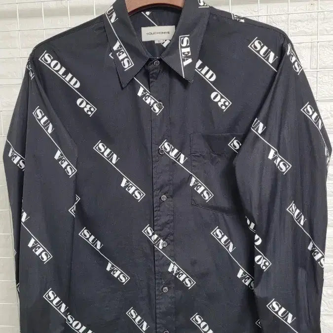 [BUNJANG] Solid Homme 30th Anniversary Archive All Over Print Shirt Size 46 / [46]솔리드옴므 30주년캡슐컬렉션 아카이브 올오버 프린트셔츠 46