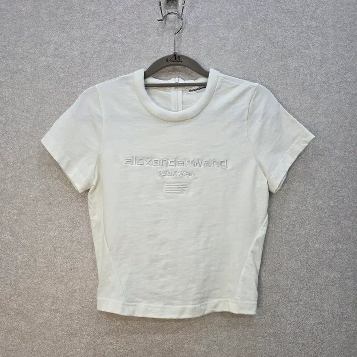 [SOLD OUT] alexanderwang 알렉산더왕 로고 크롭 반팔 티셔츠