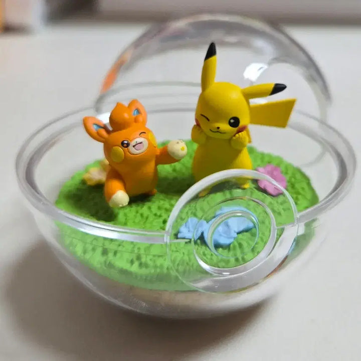 [BUNJANG] Re-Ment Pokemon Terrarium Paldea - Wattrel &amp; Pikachu / 포켓몬 테라리움 빠모&amp;피카츄