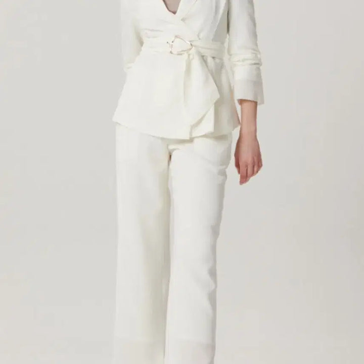 [BUNJANG] TIME Belted Linen Blend Jacket / 한섬 타임  벨티드 린넨 혼방 자켓 88-98-165 사이즈