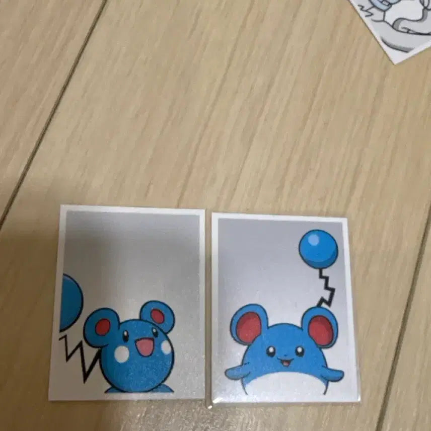 [BUNJANG] Pokemon Proof Photo Sticker Set - Lulili &amp; Maril / 포켓몬 증명사진 스티커 루리리 마릴 세트