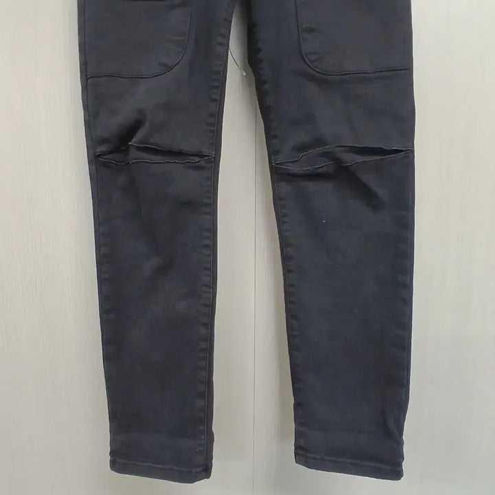 [BUNJANG] Black Washed Cargo Design Denim Pants / 블랙 워싱 카고 디자인 데님 바지