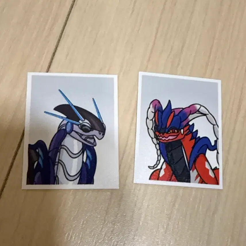 [BUNJANG] Pokemon ID Photo Sticker Set - Koraidon &amp; Miraidon / 포켓몬 증명사진 스티커 코라이돈 미라이돈