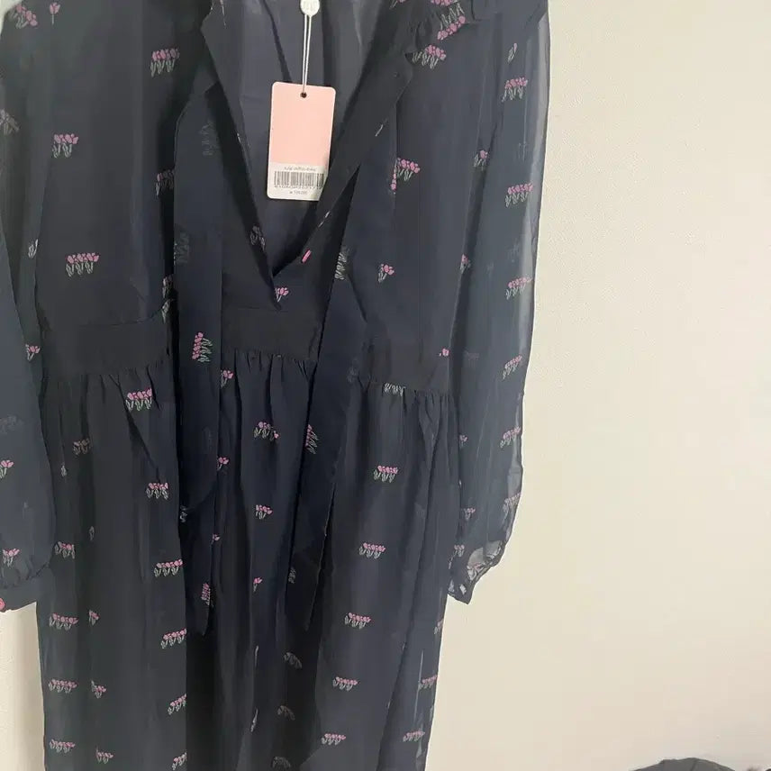 [BUNJANG] Margarine Fingers Sheer Ribbon Dress / 마가린핑거스 시스루 리본 원피스