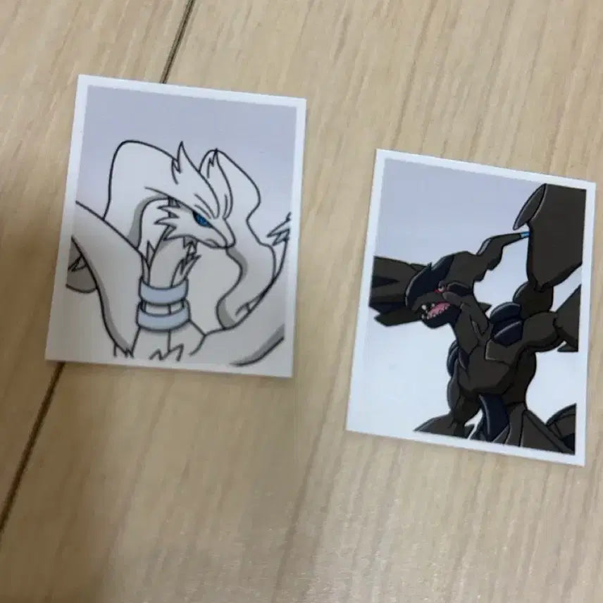 [BUNJANG] Pokemon Proof Photo Sticker Set - Zekrom &amp; Reshiram / 포켓몬 증명사진 스티커 제크로무 레시라무 세트