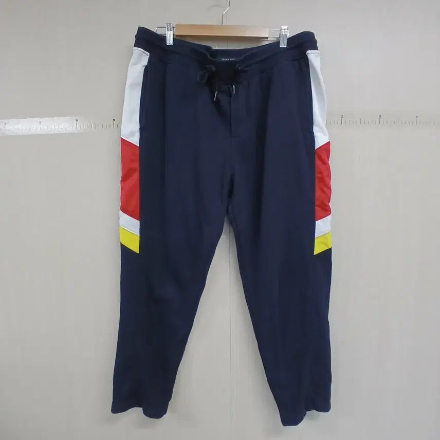 [BUNJANG] Tommy Hilfiger Navy Color Block Training Pants / 타미힐피거 네이비 컬러블록 트레이닝 바지