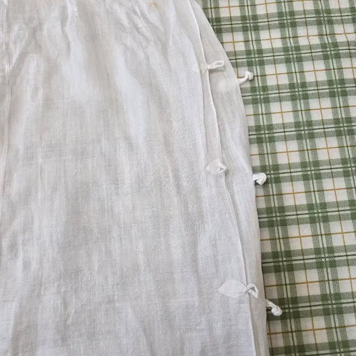 [BUNJANG] Ramie Tie-Knot Wrap Skirt / 5ㅡ모시 매듭단추 랩 스커트  ㅡ허리ㅡ28