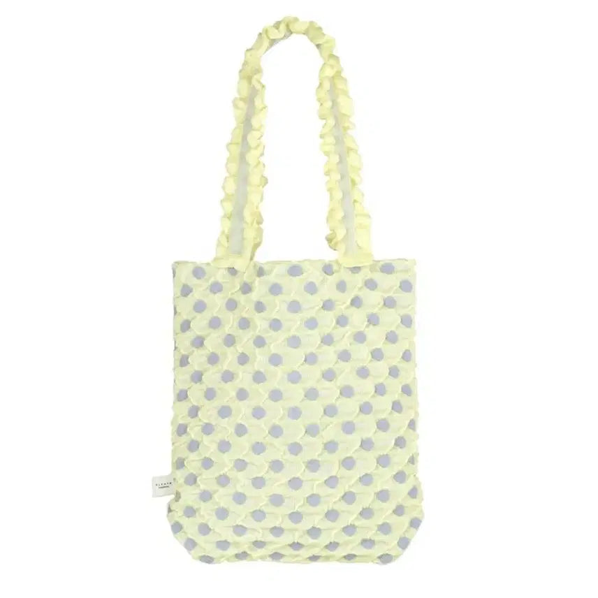 [BUNJANG] Pleats Mama Polka Dot Shoulder Bag Yellow / 플리츠마마 폴카도트 숄더백 옐로우(새상품)