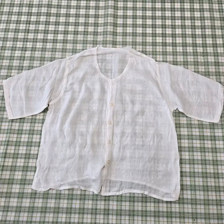 [BUNJANG] Sheer Linen Shirt / 5ㅡ모시 셔츠 ㅡ66ㅡ날신77