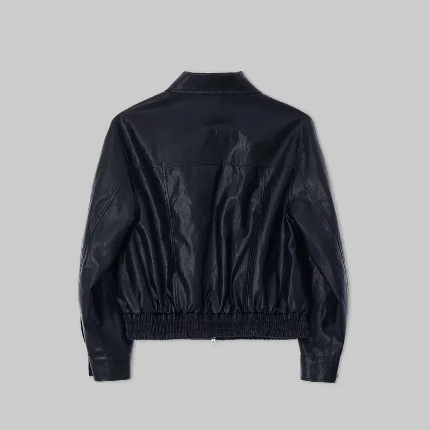 [BUNJANG] NOTIA Vegan Leather Blouson Leather Jacket M / 노티아 비건레더 블루종 가죽자켓 m