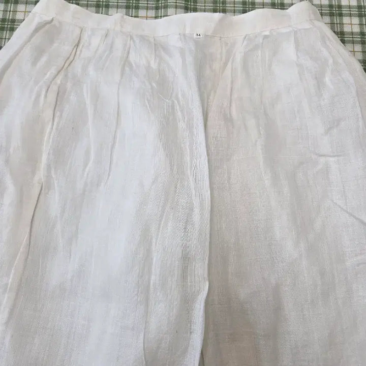 [BUNJANG] White Ramie Long Skirt / 5ㅡ모시 .스커트ㅡ허리ㅡ32