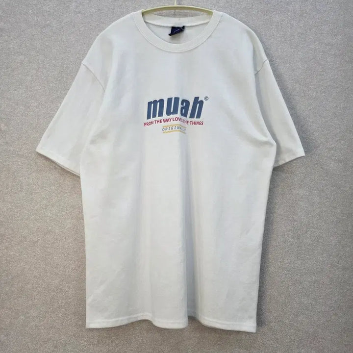 [BUNJANG] MUAHMUAH Logo Short Sleeve T-Shirt / 무아무아 로고 반팔티 MUAHMUAH