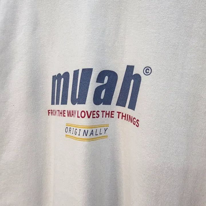 [BUNJANG] MUAHMUAH Logo Short Sleeve T-Shirt / 무아무아 로고 반팔티 MUAHMUAH
