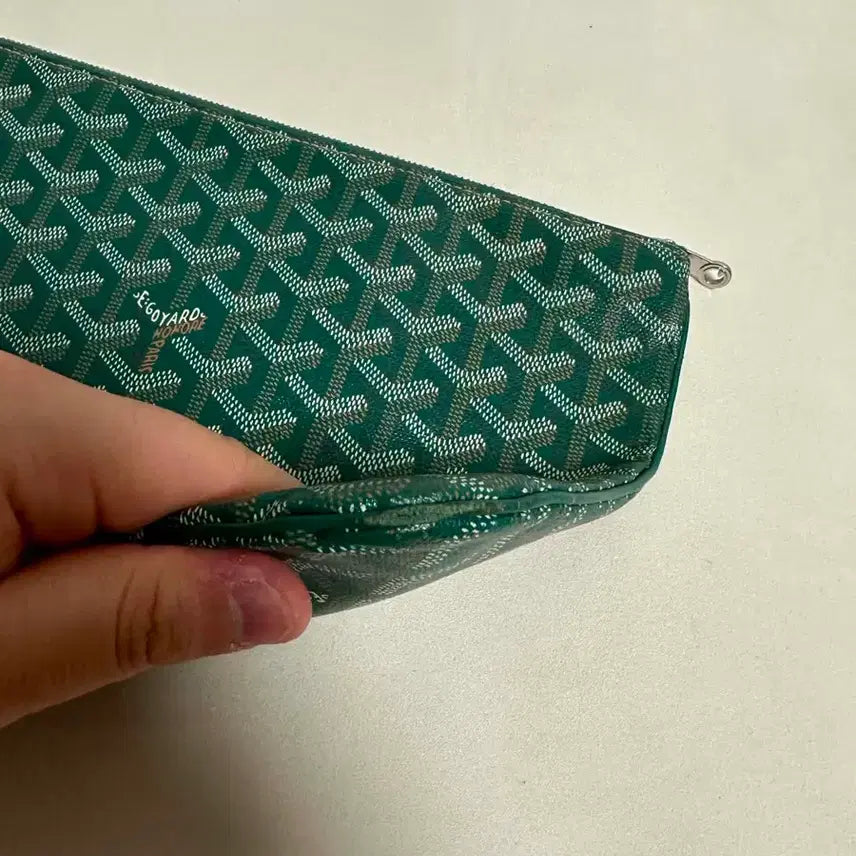 [BUNJANG] Goyard Saint Louis Clutch MM Green / 고야드 세나 클러치 mm 그린