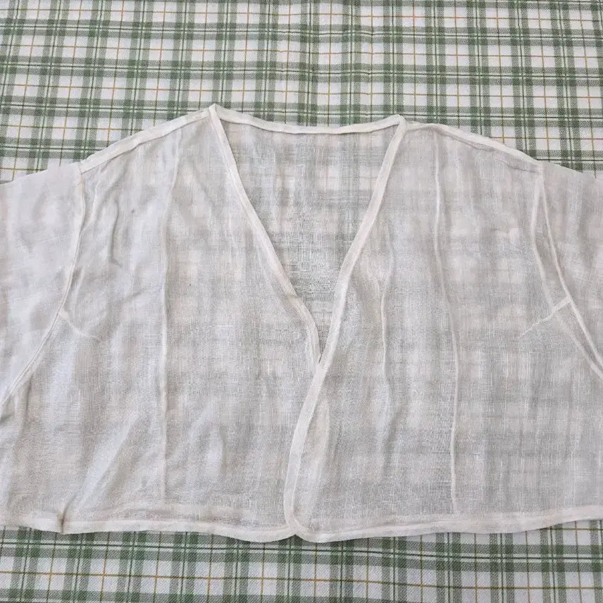 [BUNJANG] Ramie Bolero White Size 66-77 / 5 ㅡ모시 볼레로  ㅡ66ㅡ77