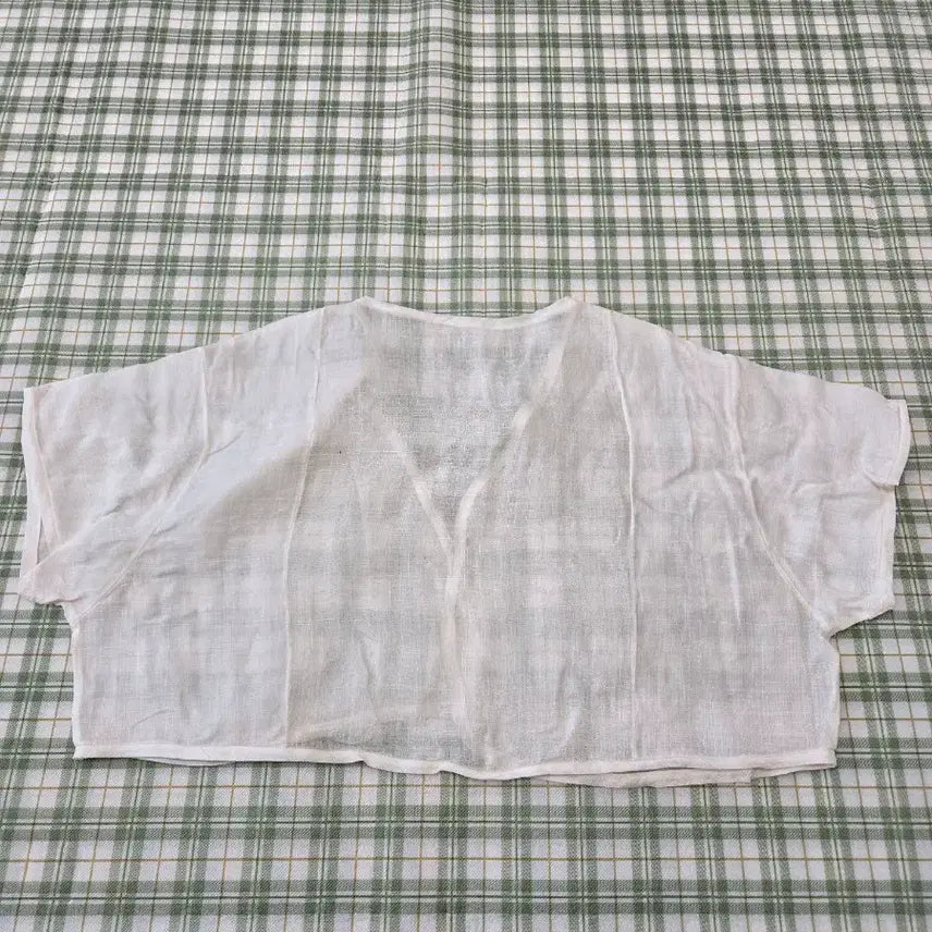 [BUNJANG] Ramie Bolero White Size 66-77 / 5 ㅡ모시 볼레로  ㅡ66ㅡ77