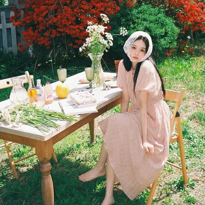[BUNJANG] MilkCocoa Blush Cotton Dress / 밀크코코아 blush cotton dress 판매합니다