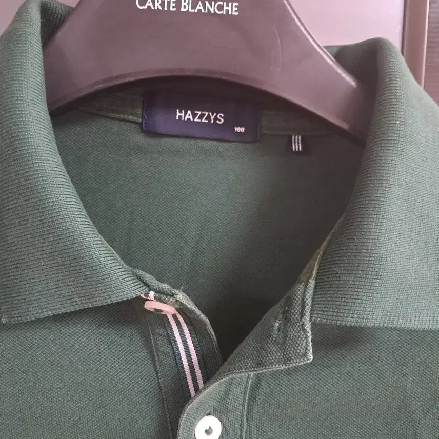 [BUNJANG] Hazzys Green Short Sleeve Polo Shirt Size 100 / 헤지스 녹색 반팔 폴로티 100사이즈