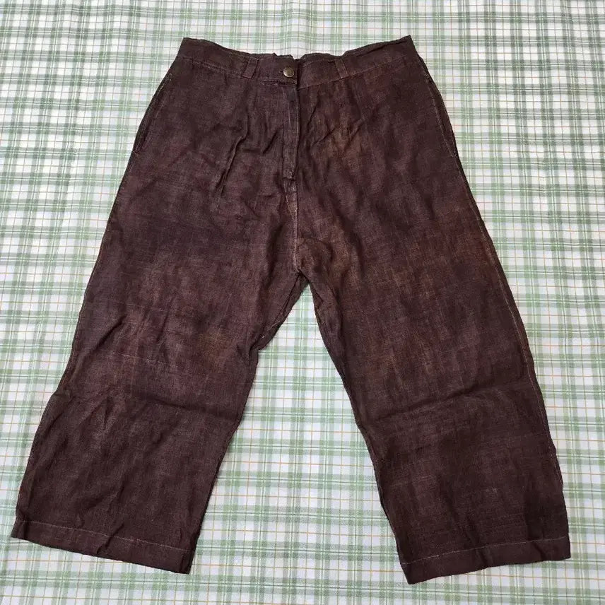 [BUNJANG] Mosi Linen Persimmon Dye Pants (Waist 34) / 5ㅡ모시 감물 염색 바지ㅡ허리ㅡ34