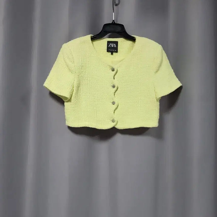 [BUNJANG] Zara Tweed Cropped Jacket / 자라 트위드 크롭 자켓