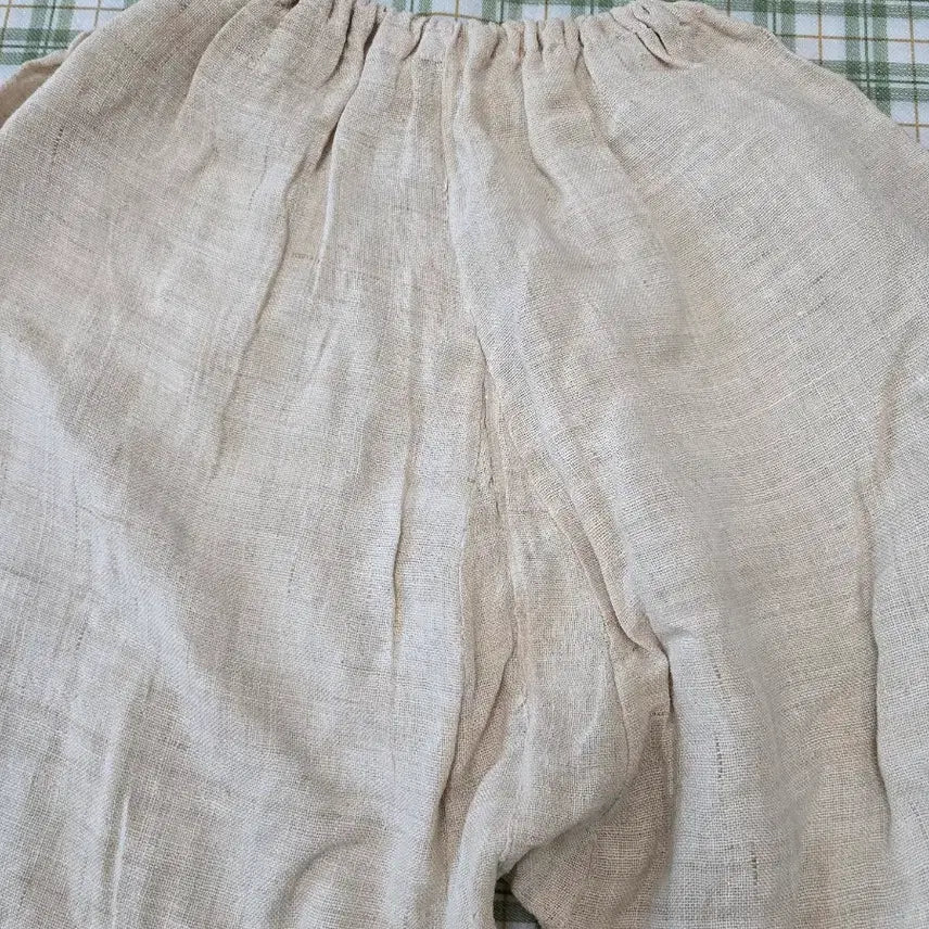 [BUNJANG] Vintage Hemp Wide Leg Pants (Size M-L) / 5ㅡ삼베 꼬재이ㅡ66ㅡ77