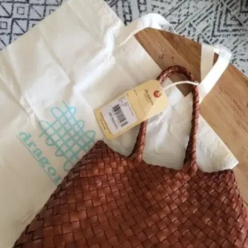 [BUNJANG] Dragon Diffusion Woven Leather Tote Bag / 드래곤디퓨젼ㅡ가방