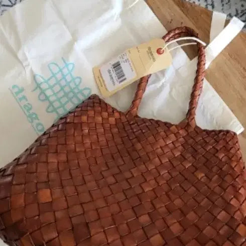 [BUNJANG] Dragon Diffusion Woven Leather Tote Bag / 드래곤디퓨젼ㅡ가방