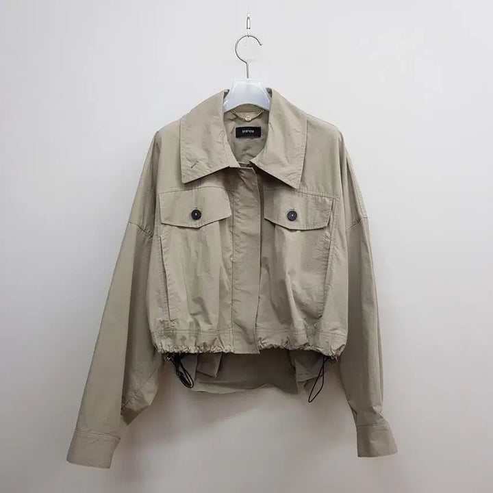 [SOLD OUT] 한섬 시스템 2022크롭 스트링 점퍼 자켓 82 -94-160사이즈