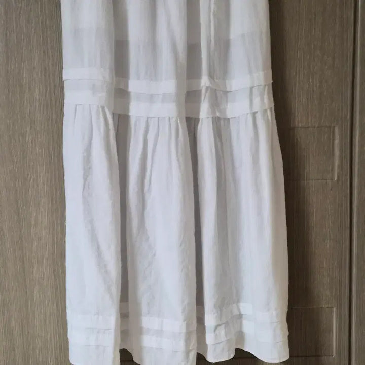[BUNJANG] White Long Layered Skirt (Up to Size 77) / 화이트 롱 스커트 레이어드 디자인77까지