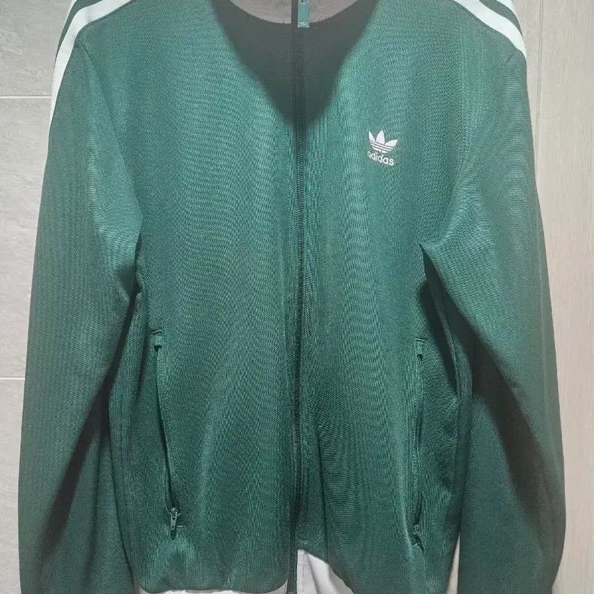 [BUNJANG] Adidas Green White Track Top / 아디다스 져지 , 그린 화이트 트랙탑