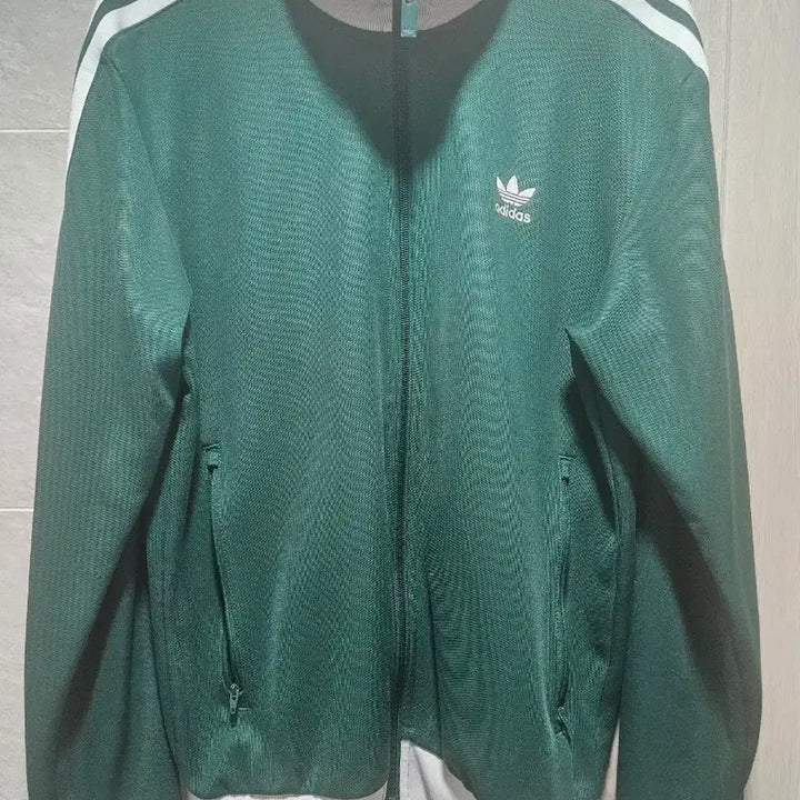 [BUNJANG] Adidas Green White Track Top / 아디다스 져지 , 그린 화이트 트랙탑
