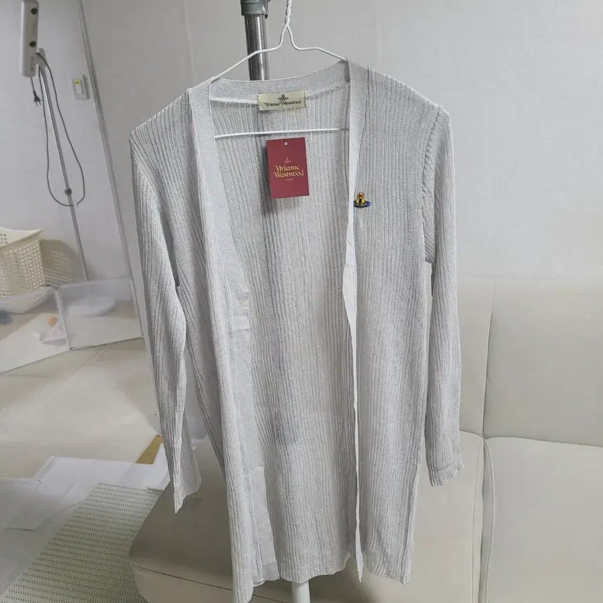 [BUNJANG] Vivienne Westwood Long Cardigan - Grey / 비비안웨스트우드 롱 가디건 그레이새상품