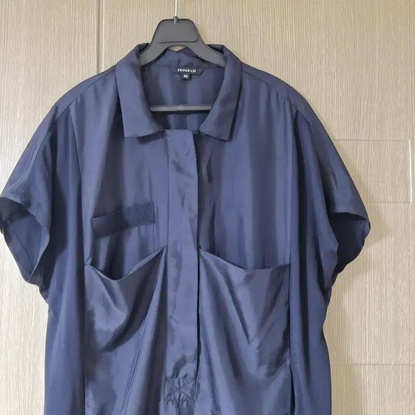 [BUNJANG] Program Short Sleeve Shirt Navy 88 / 프로그램 반팔 셔츠 네이비88