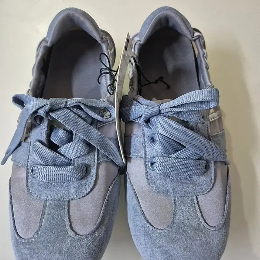 [BUNJANG] GU Gather Ballet Sneakers Blue S / GU 지유 개더 발레 스니커즈 블루 S