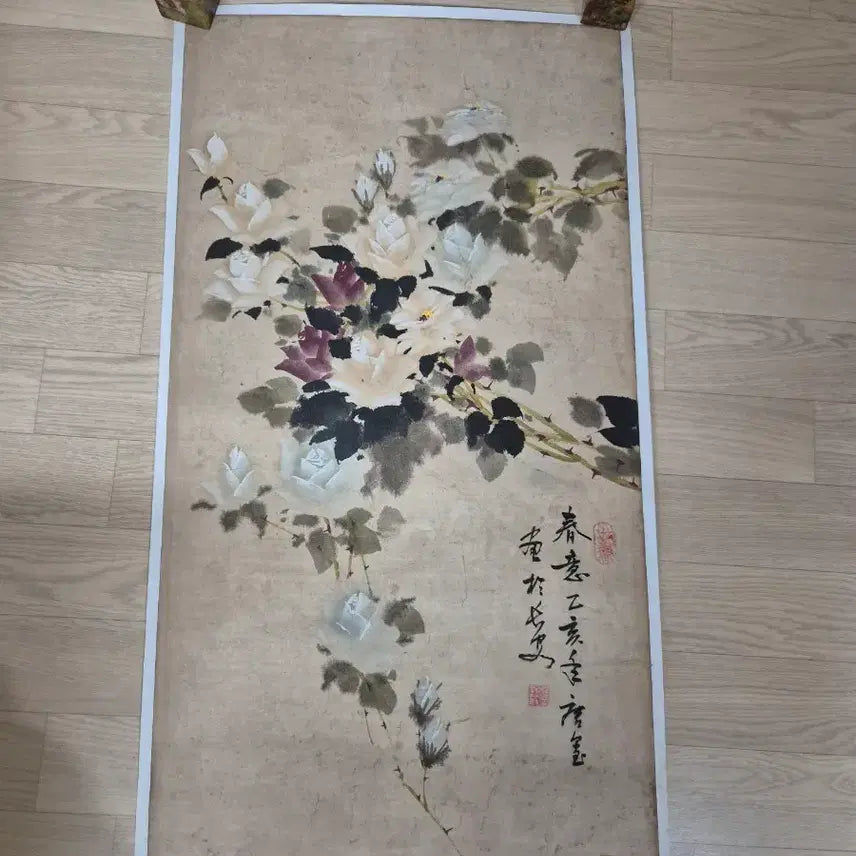 [BUNJANG] Ink Wash Painting: Rose / 동양화