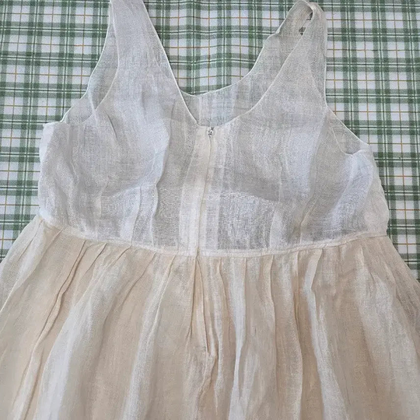 [BUNJANG] Ramie Ink Wash Painting Dress / 6ㅡ모시 수묵화 원피스ㅡ66ㅡ77